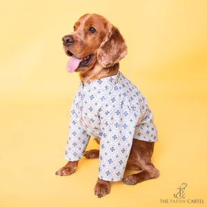 Mosaic Print Sherwani For Dogs