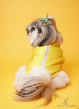 Load image into Gallery viewer, Silk Yellow Gotapati Kurta For Dogs