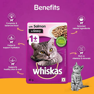 Whiskas salmon in gravy Adult wet food gravy