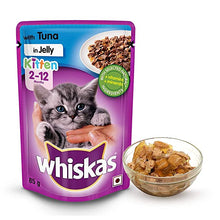 Load image into Gallery viewer, Whiskas Tuna in jelly Kitten wet food gravy