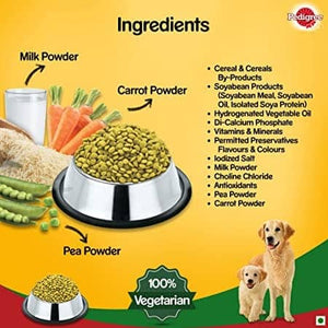 Pedigree puppy and adult 100% veg dry food