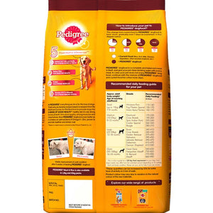 Pedigree meat and rice adult dog dry food