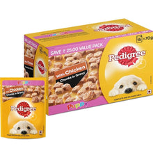 Load image into Gallery viewer, Pedigree chicken and chunks in gravy puppy dog wet food