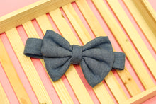 Load image into Gallery viewer, Denim Bow