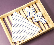 Load image into Gallery viewer, Classic blue Stripe Bandana