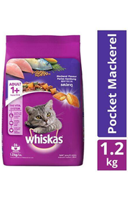 Whiskas Adult Mackerel Dry Cat Food