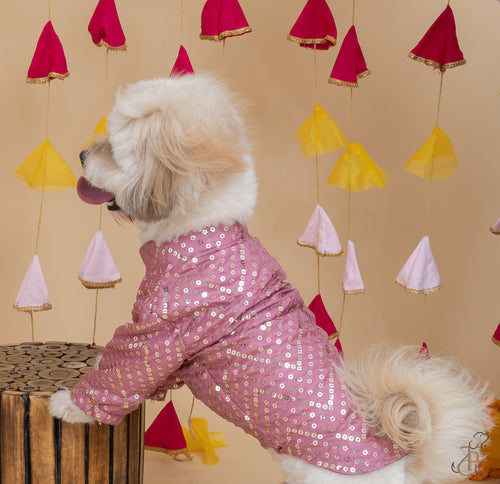 Sparkle In Pink Sequin Sherwani