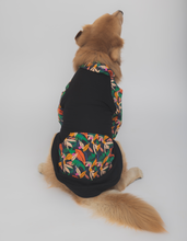 Load image into Gallery viewer, Black Tropical Bomber Dog Shacket