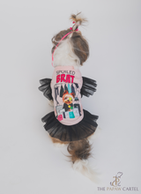 Load image into Gallery viewer, Spolied Brat Frilled Dog Tshirt Dress