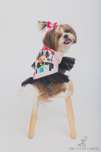 Spolied Brat Frilled Dog Tshirt Dress