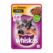 Load image into Gallery viewer, Whiskas Chicken in gravy Kitten wet food gravy