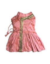 Load image into Gallery viewer, Pink &amp; Gold Angarkha Dress