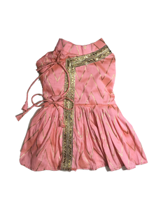 Pink & Gold Angarkha Dress