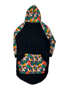 Black Tropical Bomber Dog Shacket